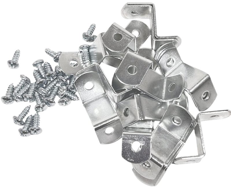 888 Corp 3/4" Canvas Offset Clips Extra Heavy Duty with Screws 20 Pack - Image 1